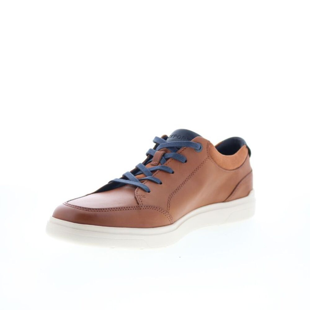 Rockport Mens Total Motion Court Blucher Brown Shoes (NWT) - Picture 4 of 7